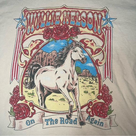 Daydreamer Willie Nelson On The Road Again Weekend Tee size S - Picture 6 of 10